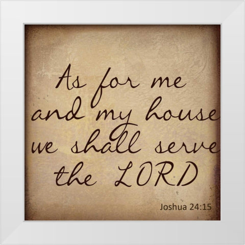 THE LORD White Modern Wood Framed Art Print by Greene, Taylor