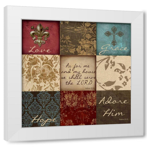 Hopepatch White Modern Wood Framed Art Print by Greene, Taylor