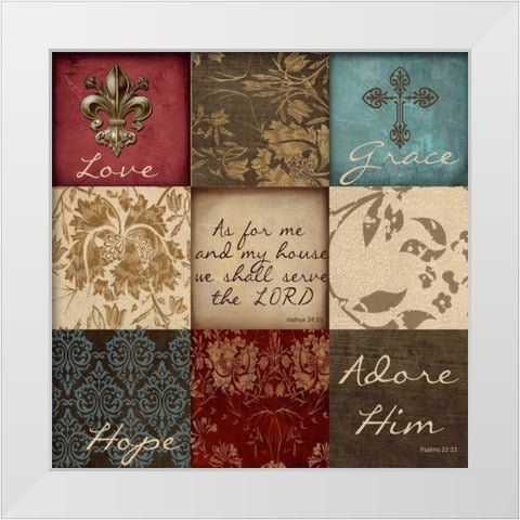 Hopepatch White Modern Wood Framed Art Print by Greene, Taylor