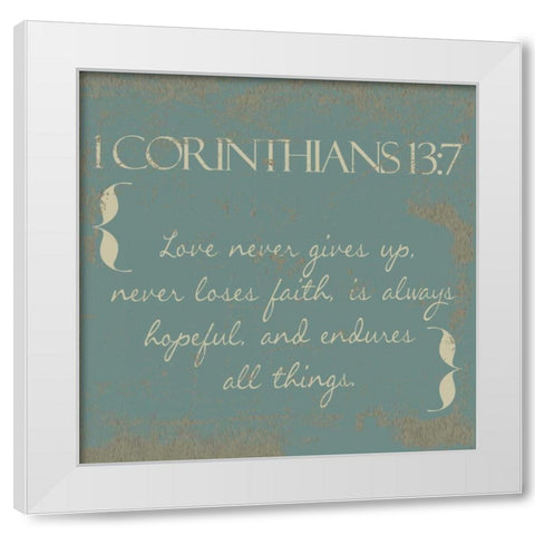 Beige Love White Modern Wood Framed Art Print by Greene, Taylor