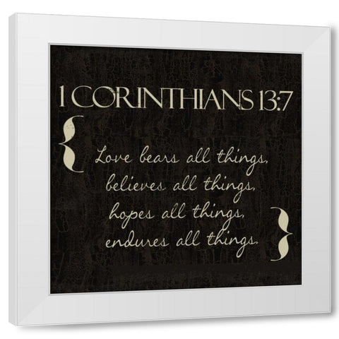 Love in Beige White Modern Wood Framed Art Print by Greene, Taylor