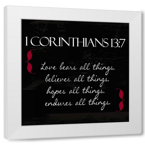 Love in White White Modern Wood Framed Art Print by Greene, Taylor