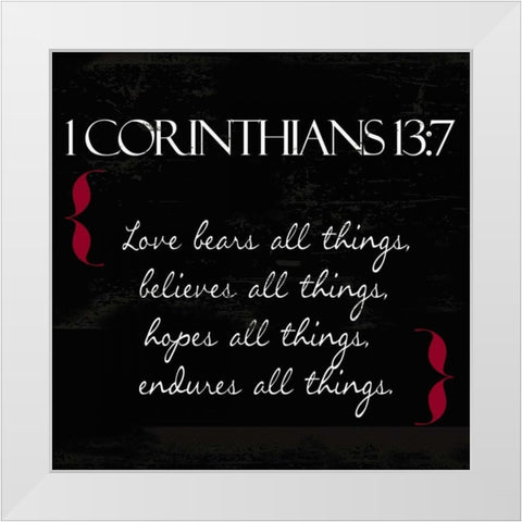 Love in White White Modern Wood Framed Art Print by Greene, Taylor