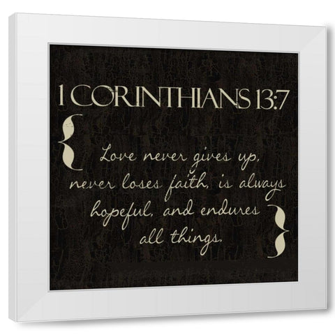 Love in Beige White Modern Wood Framed Art Print by Greene, Taylor