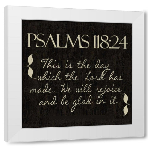 Psalms 118-24 White Modern Wood Framed Art Print by Greene, Taylor