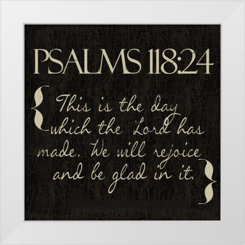 Psalms 118-24 White Modern Wood Framed Art Print by Greene, Taylor