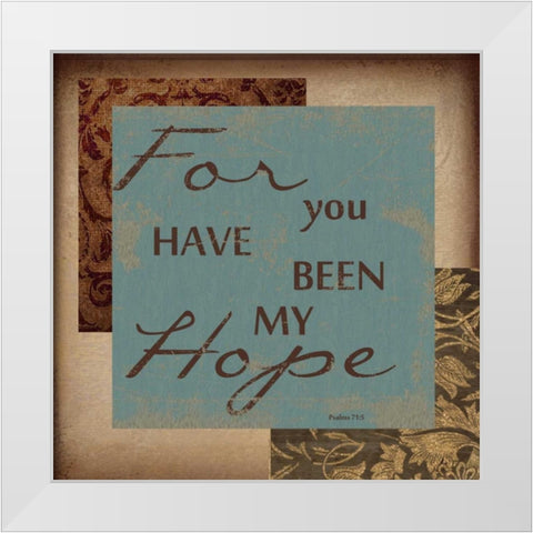 FOR YOU HAVE BEEN White Modern Wood Framed Art Print by Greene, Taylor