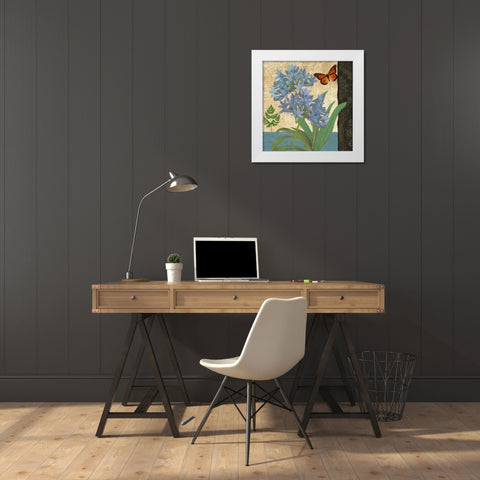 FLORAL I White Modern Wood Framed Art Print by Greene, Taylor