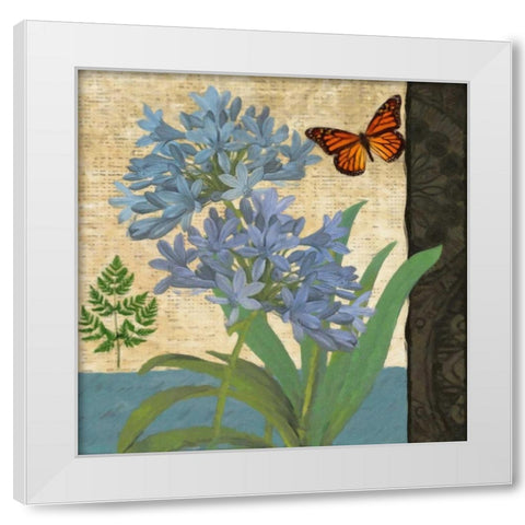 FLORAL I White Modern Wood Framed Art Print by Greene, Taylor