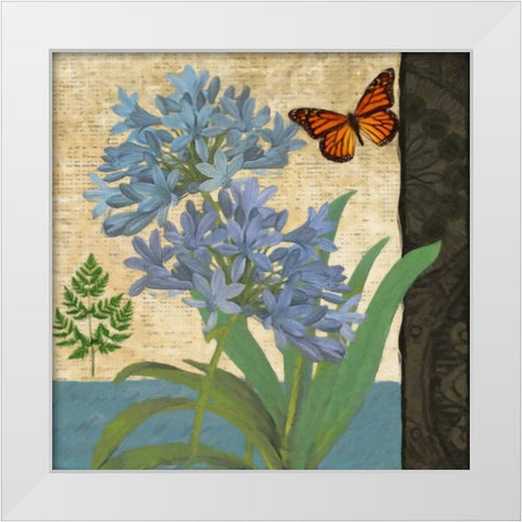 FLORAL I White Modern Wood Framed Art Print by Greene, Taylor