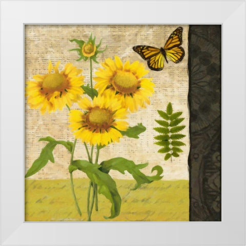 FLORAL III White Modern Wood Framed Art Print by Greene, Taylor
