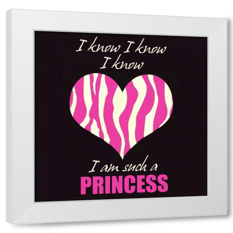 Such A Princess D White Modern Wood Framed Art Print by Greene, Taylor