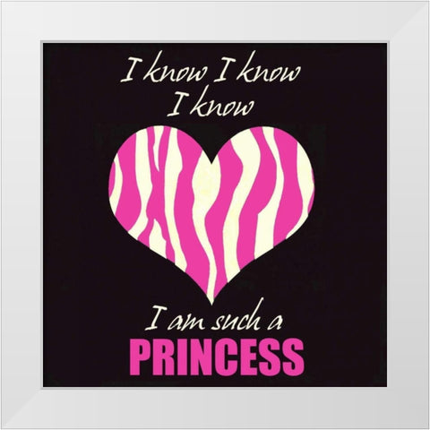 Such A Princess D White Modern Wood Framed Art Print by Greene, Taylor