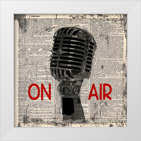 ON AIR White Modern Wood Framed Art Print by Greene, Taylor