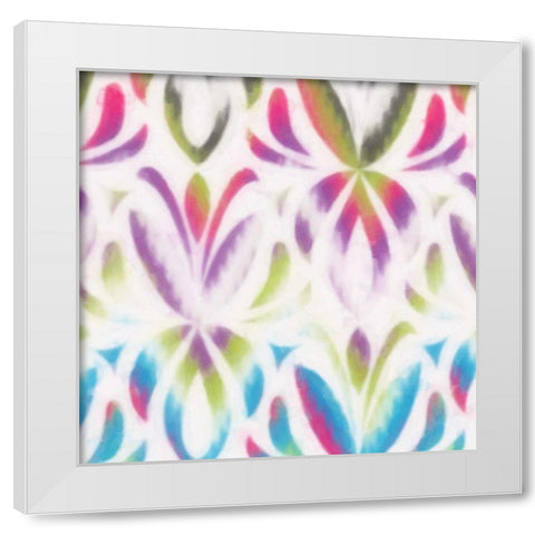 COLORFUL MOTIF IV White Modern Wood Framed Art Print by Greene, Taylor