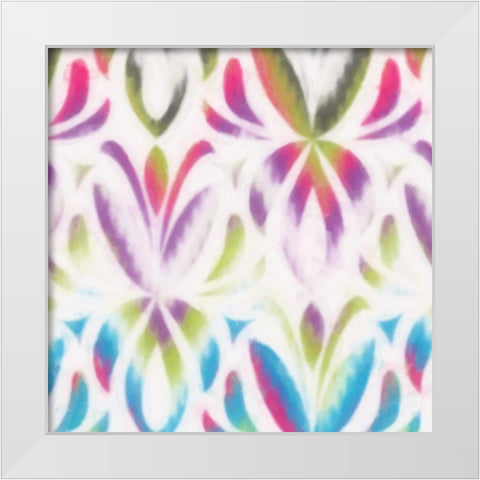 COLORFUL MOTIF IV White Modern Wood Framed Art Print by Greene, Taylor