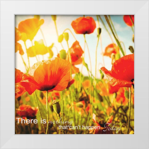 THERE IS NOTHING White Modern Wood Framed Art Print by Greene, Taylor