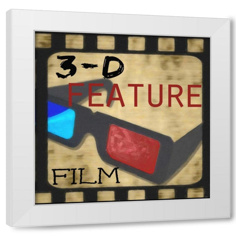 3D FEATURE White Modern Wood Framed Art Print by Greene, Taylor