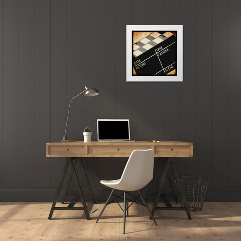 CLAPBOARD White Modern Wood Framed Art Print by Greene, Taylor