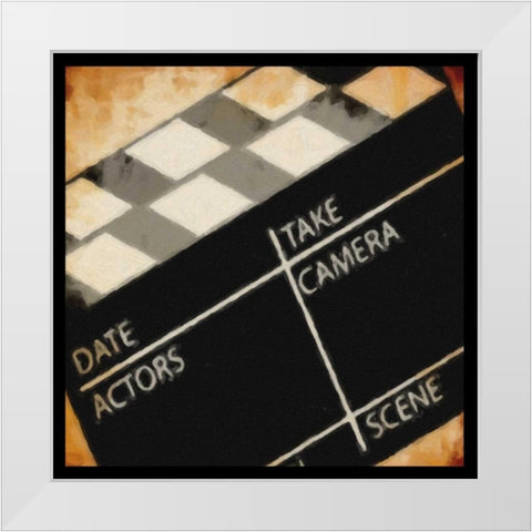 CLAPBOARD White Modern Wood Framed Art Print by Greene, Taylor