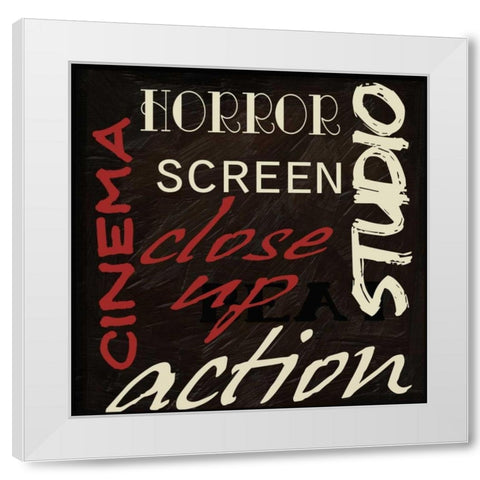 CLOSE UP TYPOGRAPHY White Modern Wood Framed Art Print by Greene, Taylor