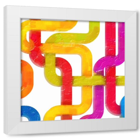 GEOMETRIC LINE I White Modern Wood Framed Art Print by Greene, Taylor