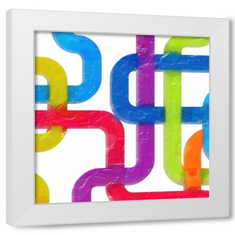 GEOMETRIC LINE II White Modern Wood Framed Art Print by Greene, Taylor