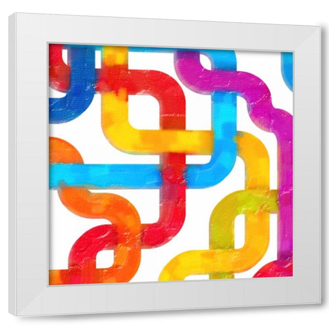 GEOMETRIC LINE IV White Modern Wood Framed Art Print by Greene, Taylor
