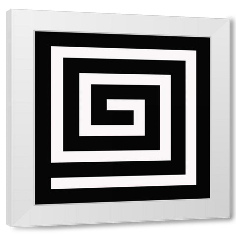LABYRINTH II C White Modern Wood Framed Art Print by Greene, Taylor