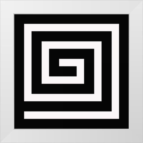 LABYRINTH II C White Modern Wood Framed Art Print by Greene, Taylor