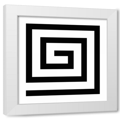 LABYRINTH II White Modern Wood Framed Art Print by Greene, Taylor