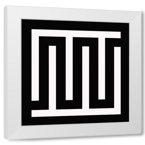 LABYRINTH IV G White Modern Wood Framed Art Print by Greene, Taylor