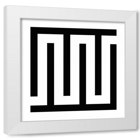 LABYRINTH IV White Modern Wood Framed Art Print by Greene, Taylor