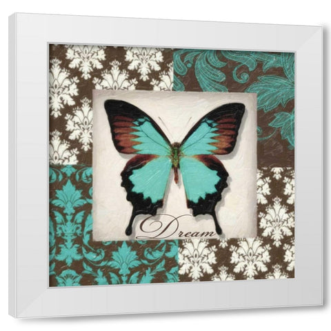 DREAM BUTTERFLY White Modern Wood Framed Art Print by Greene, Taylor