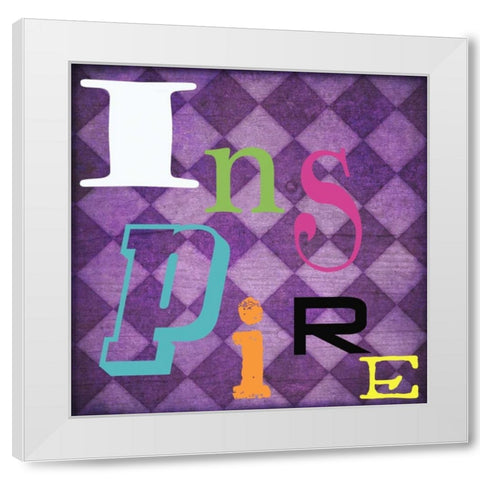 Inspire White Modern Wood Framed Art Print by Greene, Taylor