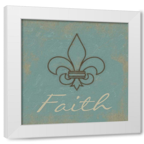 Faith White Modern Wood Framed Art Print by Greene, Taylor