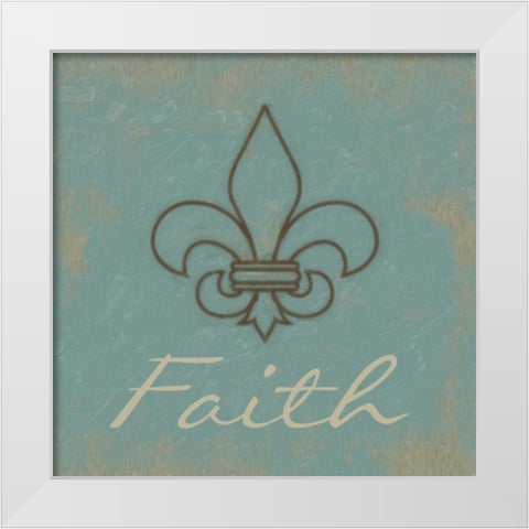 Faith White Modern Wood Framed Art Print by Greene, Taylor