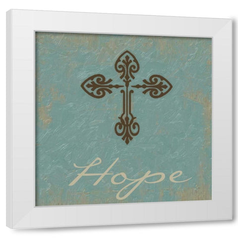 Hope White Modern Wood Framed Art Print by Greene, Taylor