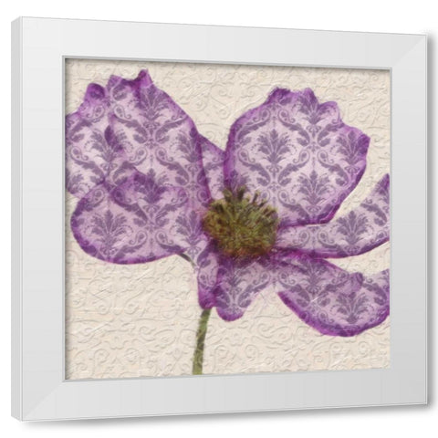 PATTEREND PETALS I White Modern Wood Framed Art Print by Greene, Taylor