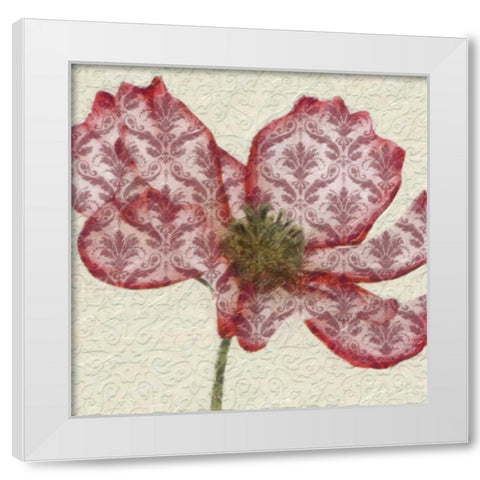 PATTEREND RED PETALS I White Modern Wood Framed Art Print by Greene, Taylor