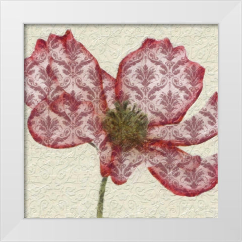 PATTEREND RED PETALS I White Modern Wood Framed Art Print by Greene, Taylor
