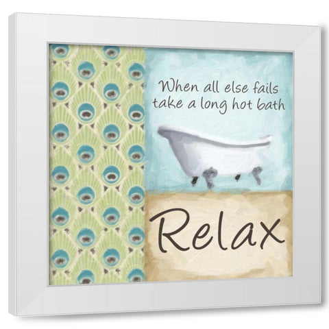 WHEN ALL ELSE FAILS White Modern Wood Framed Art Print by Greene, Taylor