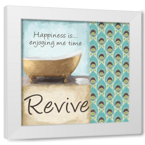 ME TIME White Modern Wood Framed Art Print by Greene, Taylor