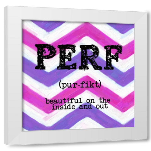 PERF White Modern Wood Framed Art Print by Greene, Taylor