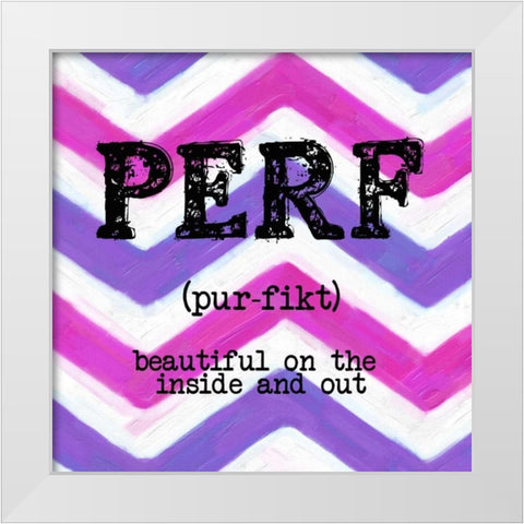 PERF White Modern Wood Framed Art Print by Greene, Taylor