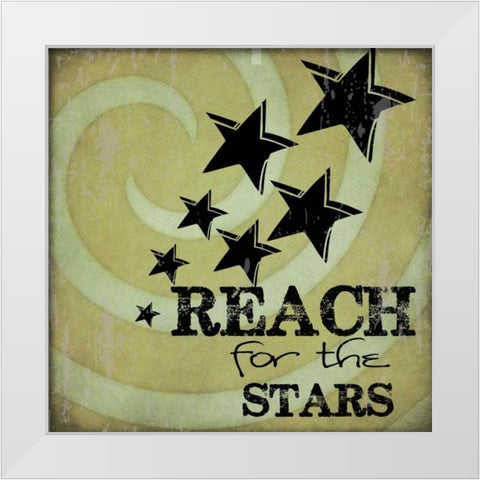 REACH White Modern Wood Framed Art Print by Greene, Taylor