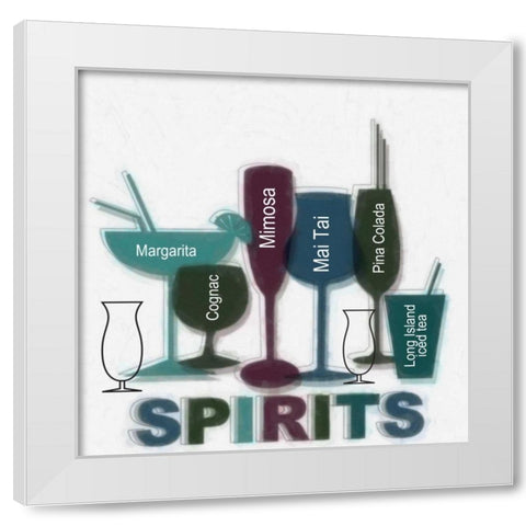 SPIRITS A White Modern Wood Framed Art Print by Greene, Taylor