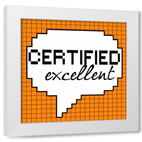 Certified Excellent White Modern Wood Framed Art Print by Greene, Taylor
