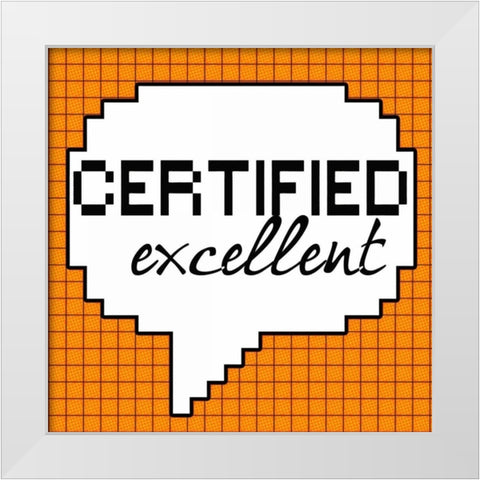 Certified Excellent White Modern Wood Framed Art Print by Greene, Taylor