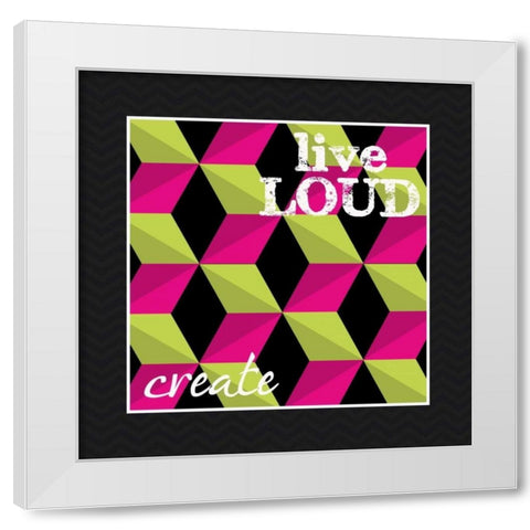 Create Cubed White Modern Wood Framed Art Print by Greene, Taylor